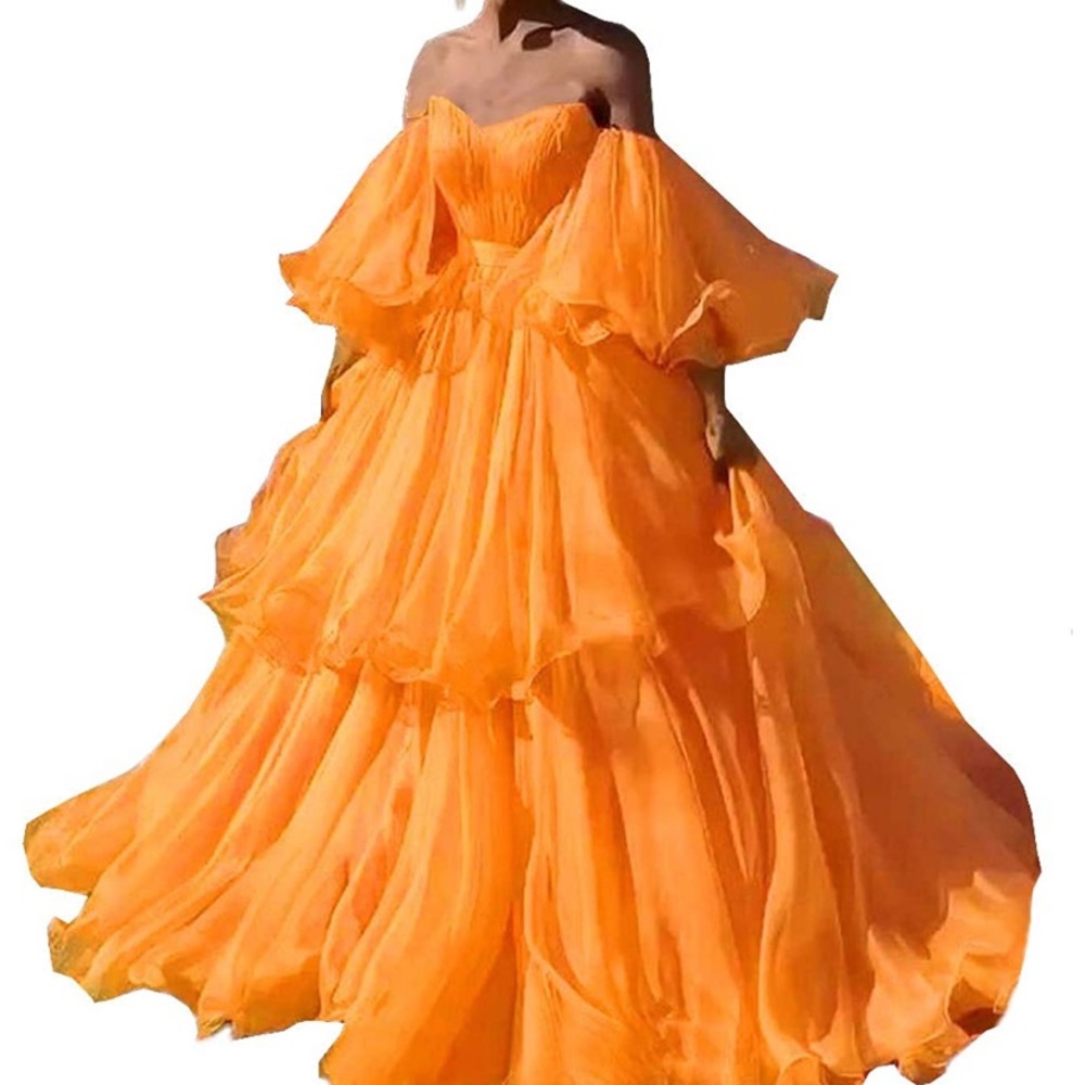 Custom Organza Tiered Dress
